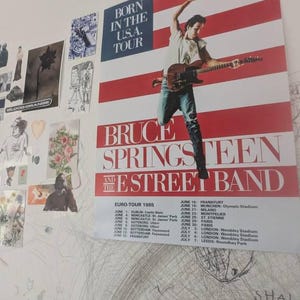 Bruce Springsteen Born in the USA UK Tour A2 Poster - Etsy 日本
