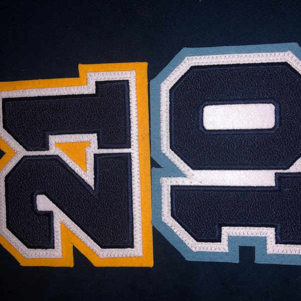 Letterman Jacket Number/letter Chenille Patch - Please Read Description ...