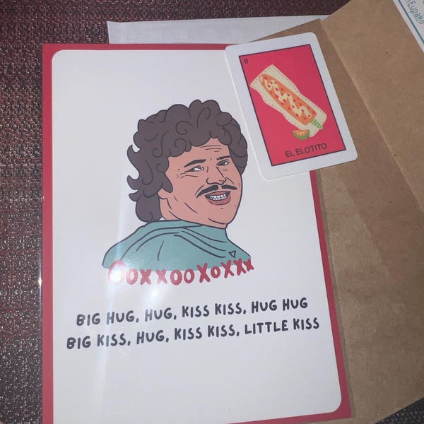 Xoxo Nacho Libre Birthday Card Tarjeta De Cumpleaños Graciosa, Funny ...