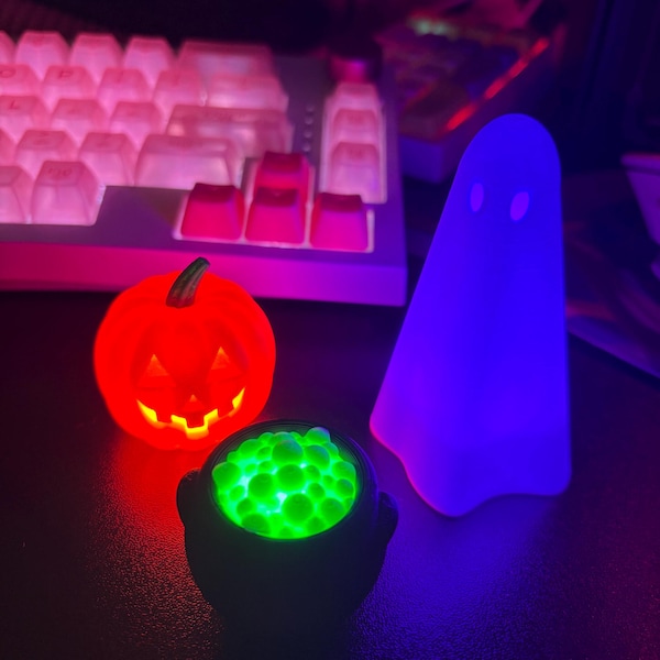 Halloween Tiered Tray Light up Mini Jack O Lantern Decor, Fairy Garden ...