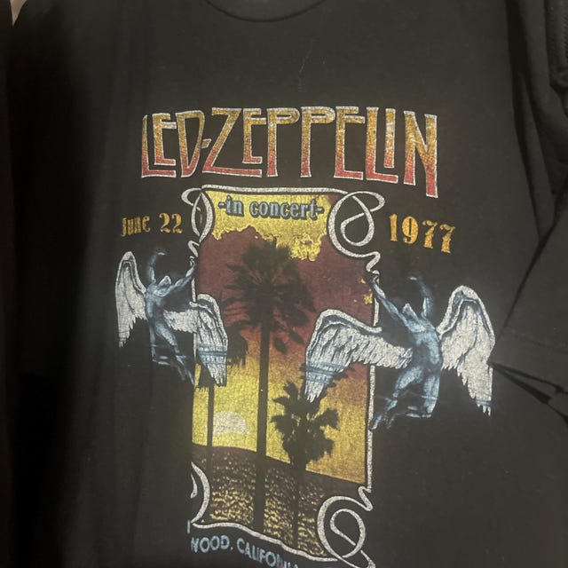 Led Zeppelin Japanese SRTS M, L, XL, 2XL Creme T-shirt - Etsy