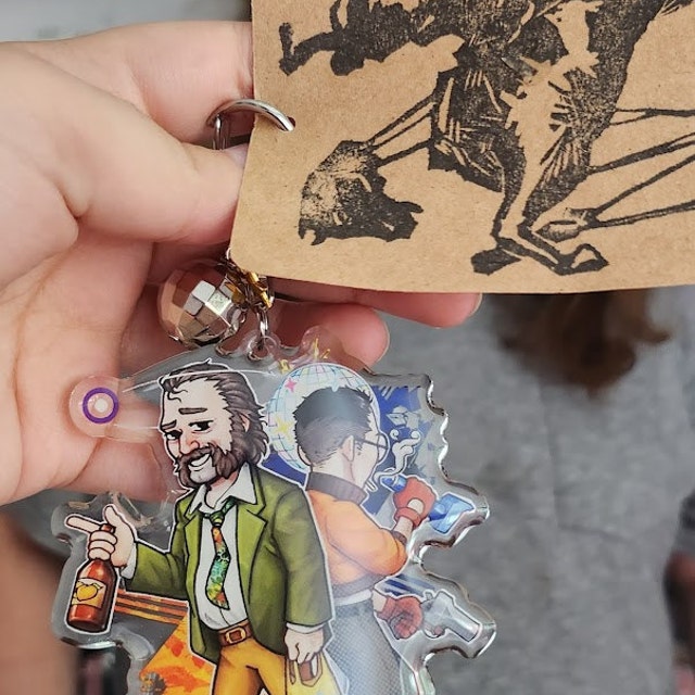Harry & Kim - Disco Elysium Inspired Acrylic Charm - 3.5