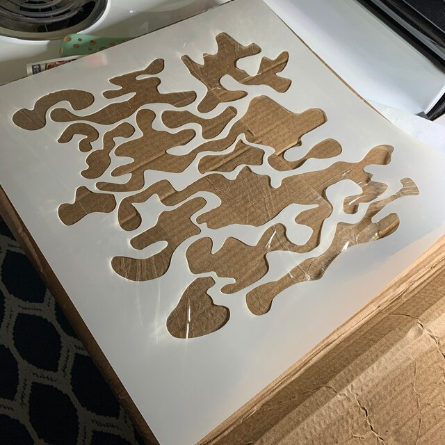9 Pochoirs Camouflage 30x30 Cm Pour Peinture Aérosol - Réutilisables, Pour Bois, Tissu, Mur