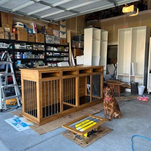 大型ダブル犬小屋テレビスタンドのデジタルプラン - 背の高い犬用の