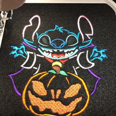 Halloween Stitch From Lilo and Stitch Vampire Bat Pumpkin Digital ...