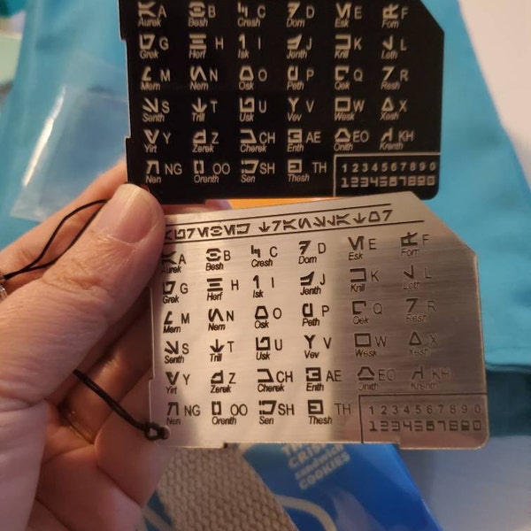 Aurebesh star Wars Language Decoder/translator Card - Etsy