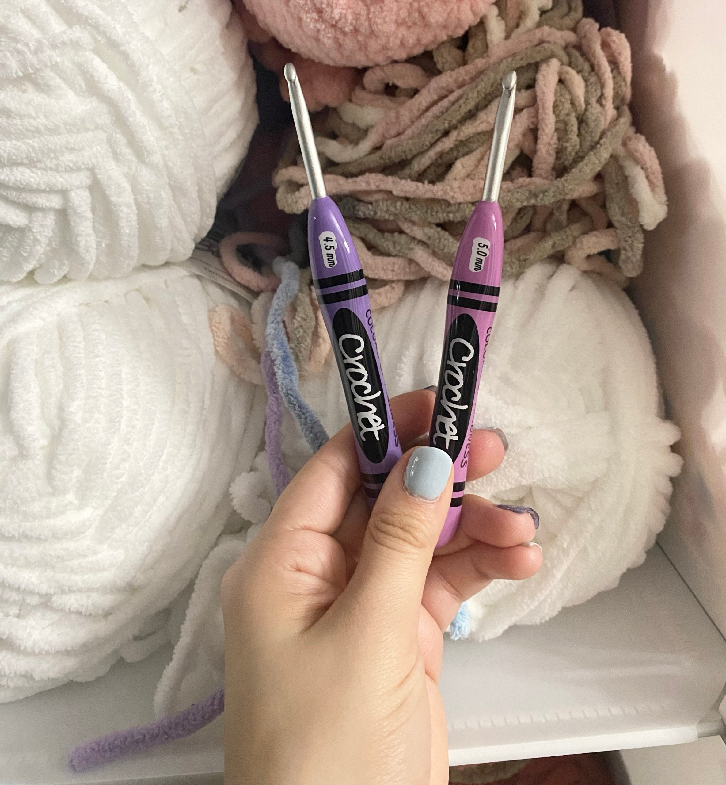 Colors of Kindness Crochet Hook, Crayon Crochet Hook, Crochet Hook, Ergonomic Crochet Hook, Custom Crochet Hook, Hooked by Holtby