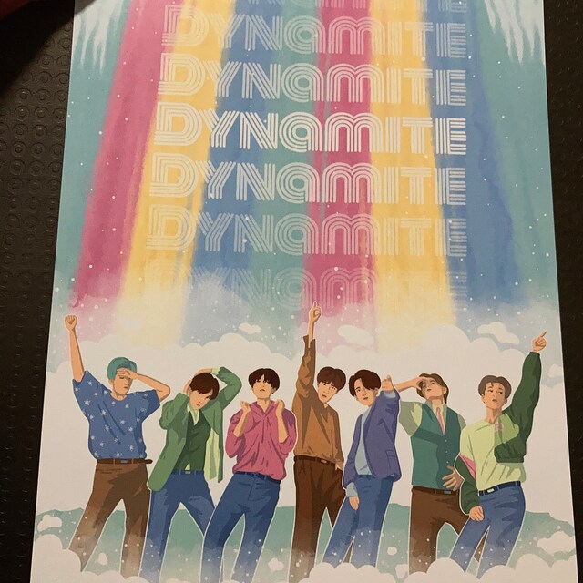 BTS　Dynamite　ファインアート　レア　ポスター BTS Dynamite ファインアート レア ポスター