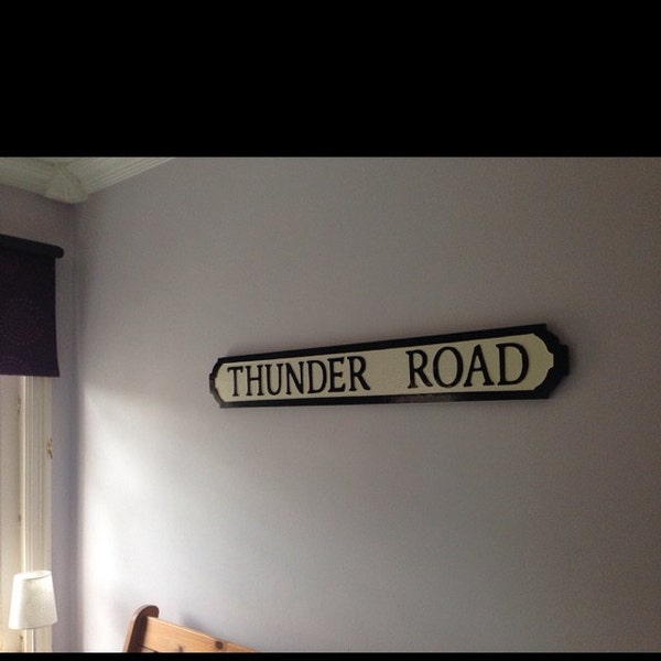 Bruce Springsteen Inspired Thunder Road Old Fashioned Faux Cast Iron ...