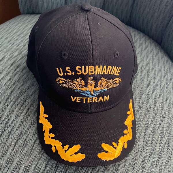 Cappellino Baseball Navy USS Pittsburgh SSN-720 Con Ricamo Sottomarino Dolphins - Veterani