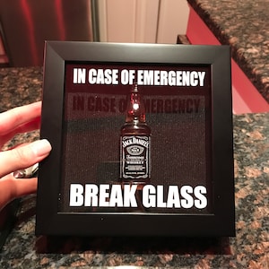 Decal Only For Diy Shadow Box In Case Of Emergency Break Etsy