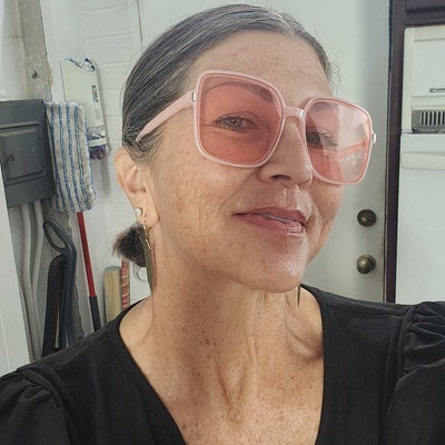 April, May & June Spring Summer White Yellow Purple Blue Pressed ...