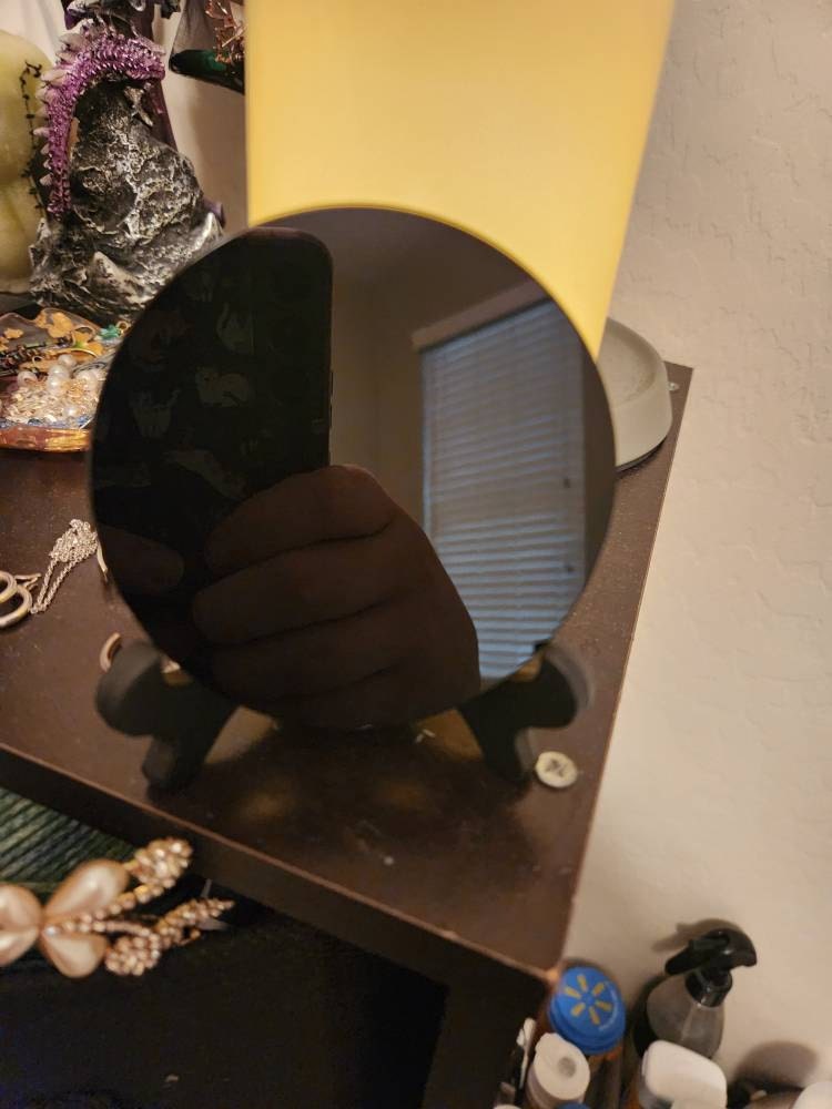 Black Obsidian Mirror, Natural Obsidian Stone Scrying Mirror, Mineral Specimen, Crystal Gifts, Home Decor