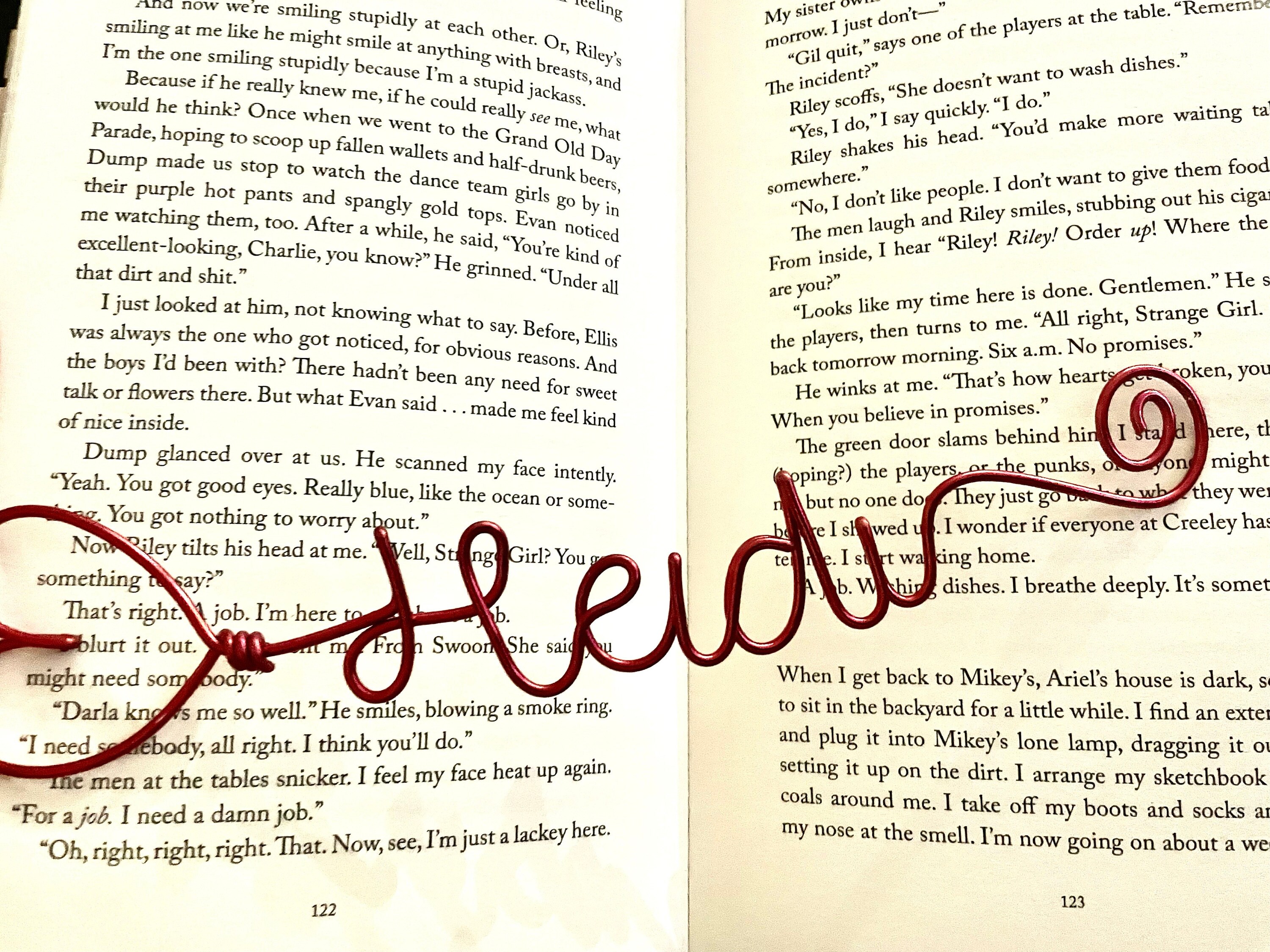 Personalised Bookmark - Wire Name Bookmark - Custom Bookmark Gift - Planner Marker - Back to School Gift - Teacher Gift - Book Lovers Gift