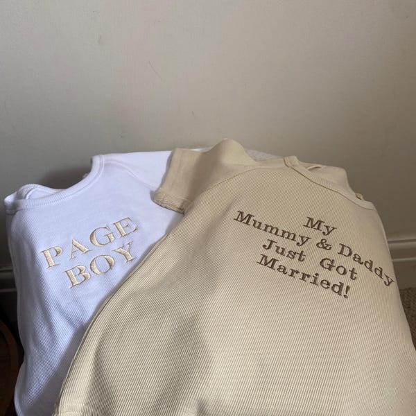 Summer Personalised Child Ribbed Sets | Embroidered Kids Sets ...