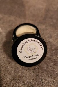 Whipped Suet Tallow & Shea Body Butter. Ultra Hydrating and Nourishing formula for Face and Body.