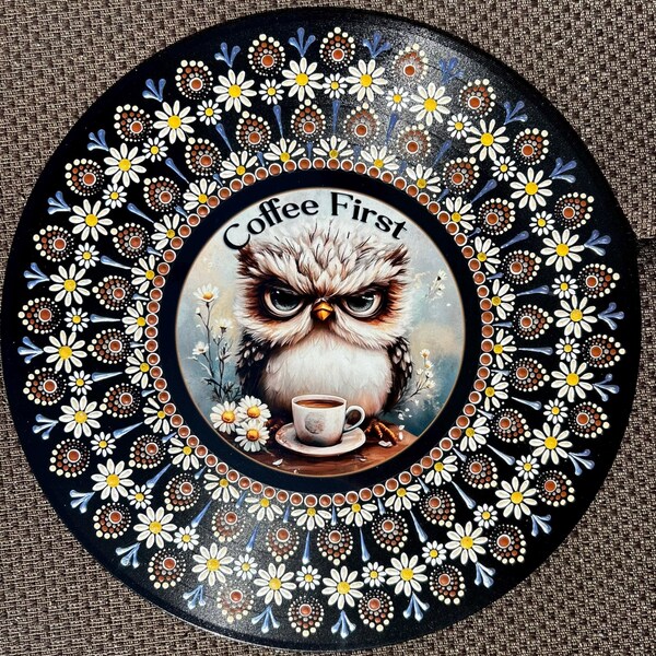 Grumpy Owl Wreath Sign, Coffee Wreath Sign, Owl Wreath Sign, Wreath ...