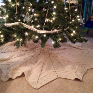 White Christmas Tree Skirt Ready To Ship Etsy