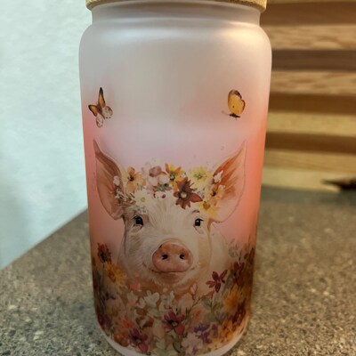 Ranch House Frosted Glass Can Tumbler main image 1