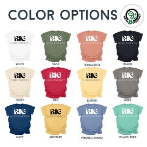 Comfort Colors 1717 Color Chart | C1717 T-shirt | 1 JPEG File | Non-editable | Instant Digital Download