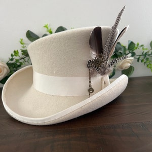 Asymmetric Top Hat, Top Hat, Topper Hat, Edwardian Top Hat, Victorian ...