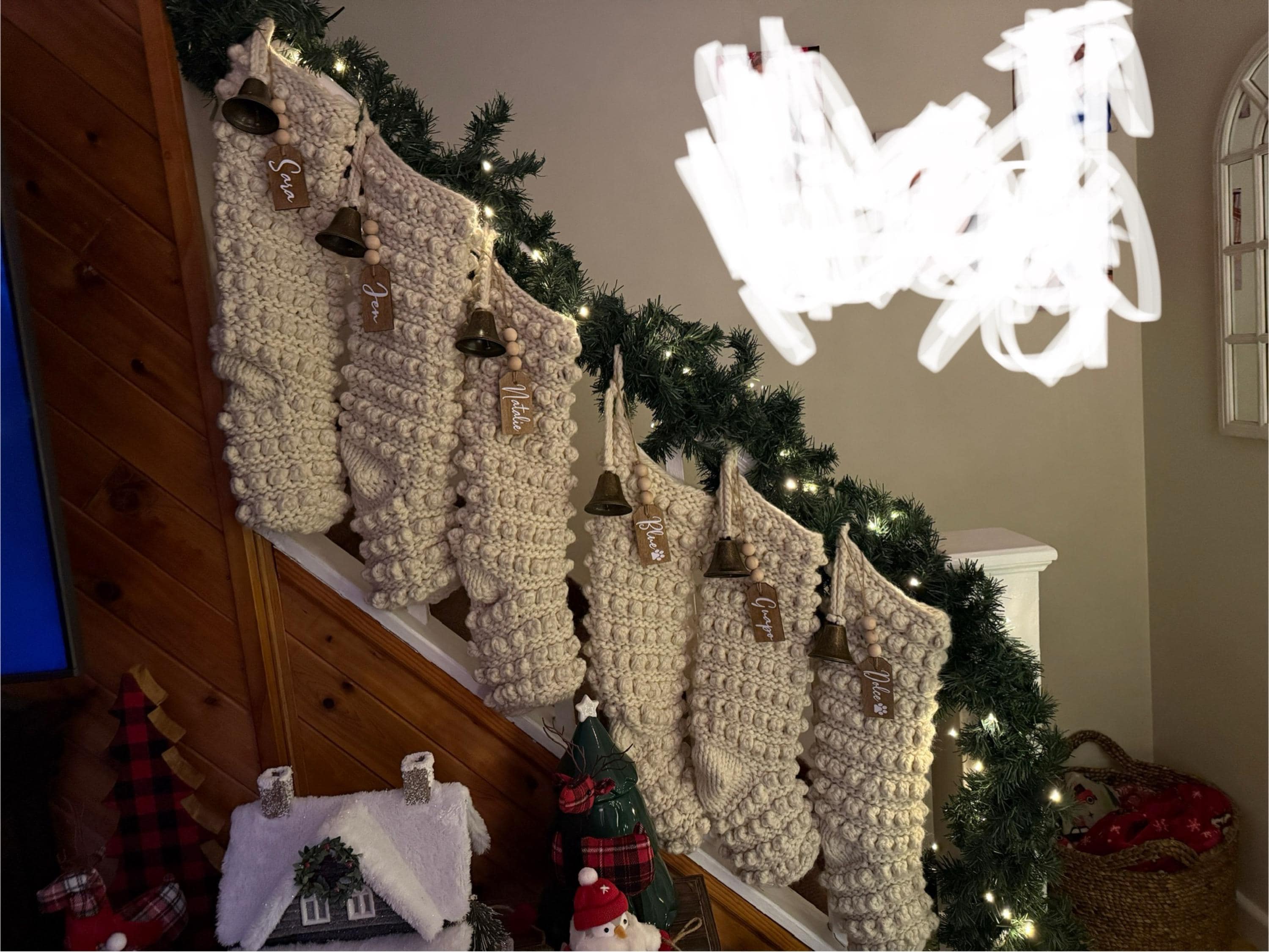 Wood stocking tags, Wooden Christmas tags, Farmhouse stocking tags, Personalized stockings tags, Custom Gift tag, Christmas Decor, Name tags