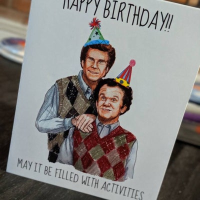 Step Bros Birthday Card Funny Birthday Card Comedy Gift for - Etsy