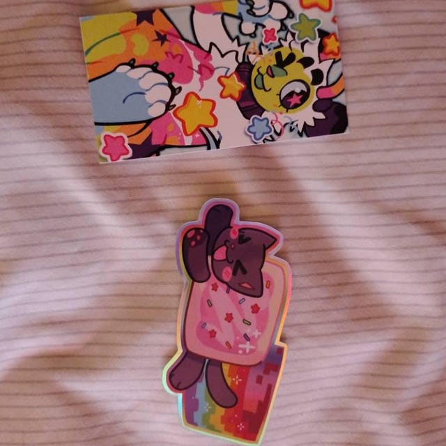 Nyan Cat! | 3.5 X 1.8 In. Holographic Vinyl Sticker - Etsy Canada