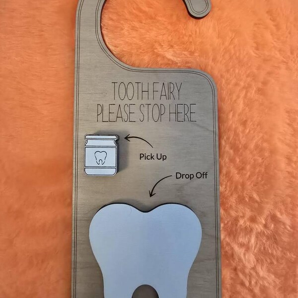 SVG Digital SVG File Tooth Fairy Door Hanger With Pick up and Drop Off ...