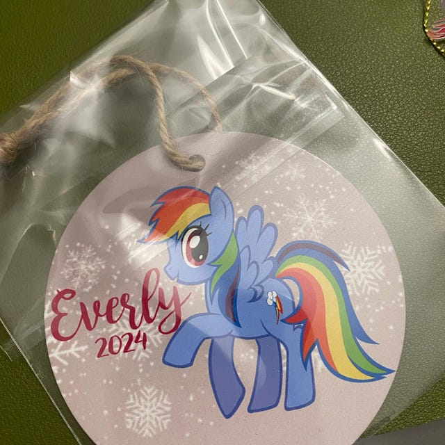 Adorno Unicornio Arcoíris Para árbol De Navidad – My Little Pony Estilo Pride