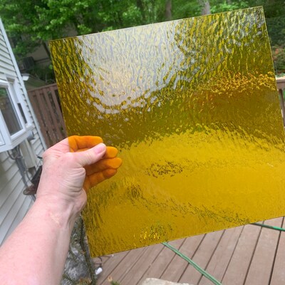 24" X 48" Oceanside Icicle Clear Full Sheet Glass - 96 COE | Blacks