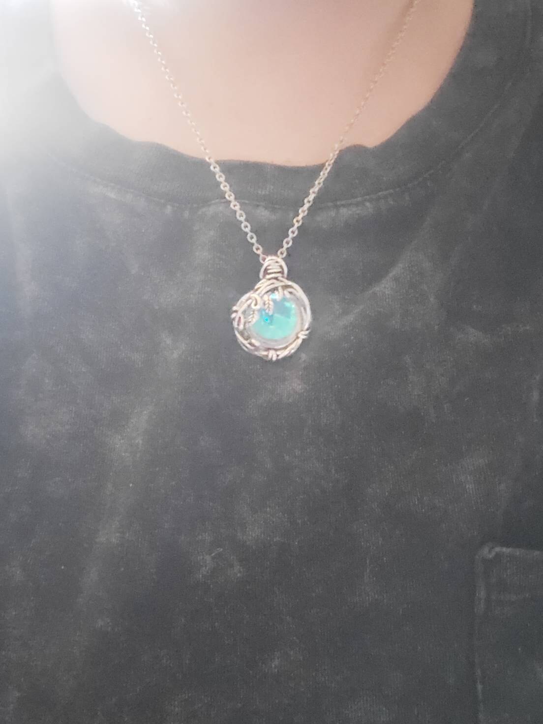 Witch’s Mirror Necklace | Hexenspiegel Protection Amulet From Dark Arts |  Wiccan Amulet | Alter Tool