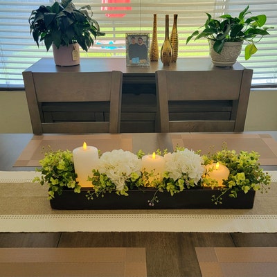 Candle Centerpiece Dining Room Table Kitchen Island Fireplace Mantle 24 ...
