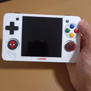 RGB30 POWKIDDY SNES White Skin Stickers and Buttons (device