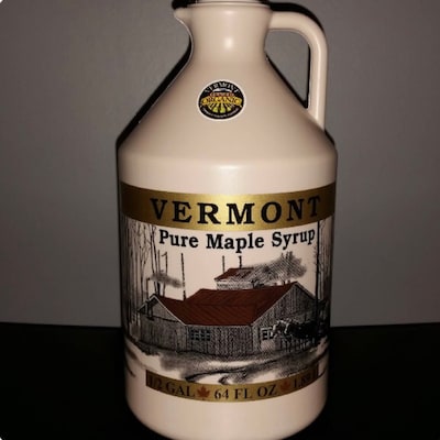 Half Gallon of Organic and Bird Friendly VT Maple Syrup in Glass | Wild Woods Maple | Real Vermont Maple Syrup