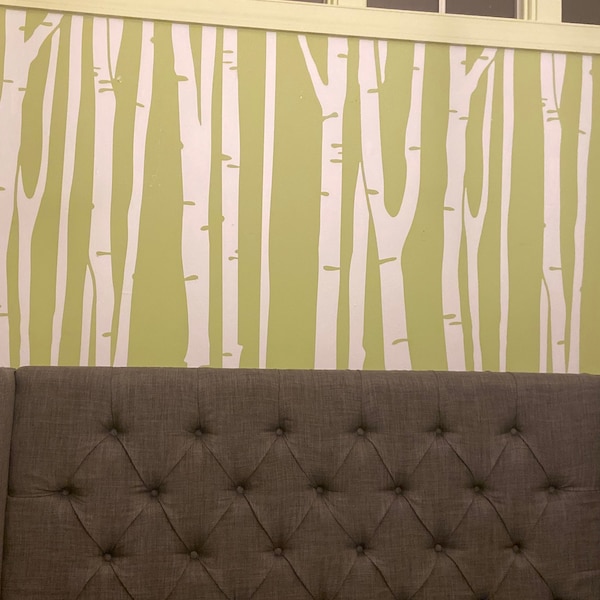Large Wall Birch Tree Decal Forest Kids Vinyl Sticker Removable (9 ...