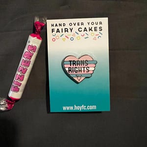 Trans Rights Enamel Pin - Equal Rights Badge - Trans Flag