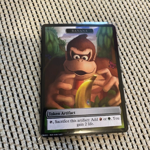 MTG　両面トークン　7枚セット　DOUBLE SIDED TOKENS MtG バナナ トークン 両面代替アート - EDH、統率者戦、キューブ