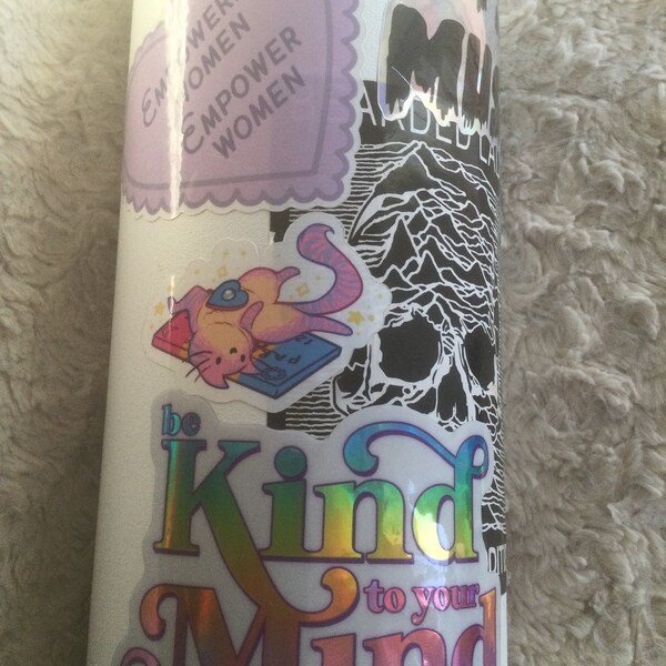 Be Kind to Your Mind Holographic Sticker | Mental Health Stickers ...