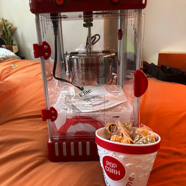 Ceramic Popcorn Kernel Storage Canister With Cork Lid 11 Ounce 3 ...