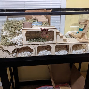 Hamster Tunnel/ Hamster Cave Hideout/ Chamber Rooms/ Hamster - Etsy