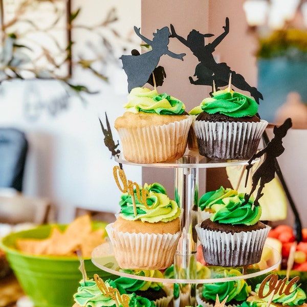Never Grow up Cupcake Toppers, Peter Pan Cupcake Toppers, Never Grow up ...