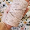 2mm 2 Strand Cotton Macrame String - Cotton Candy Pink Craft Cord, AZO ...