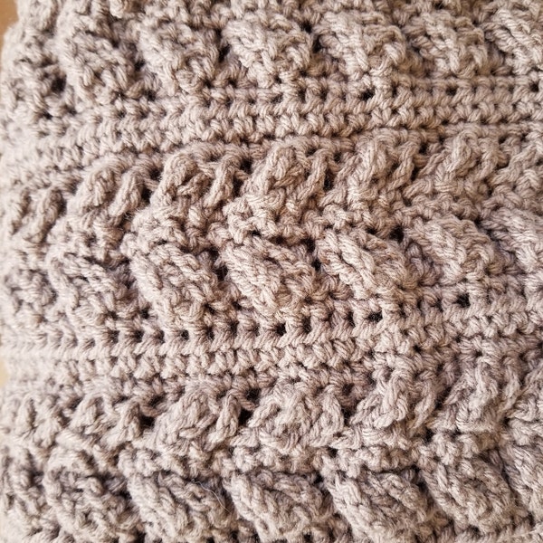 CROCHET PATTERN Alpine Cable Blanket - Make to Any Size - PDF Download ...
