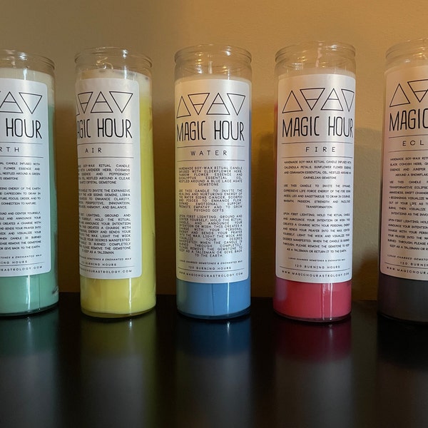 Fire Elemental Ritual Candle - Large - Etsy