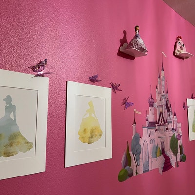 Princess Castle Wall Art Wall Art Princess Nursery Wall Decor Digital ...