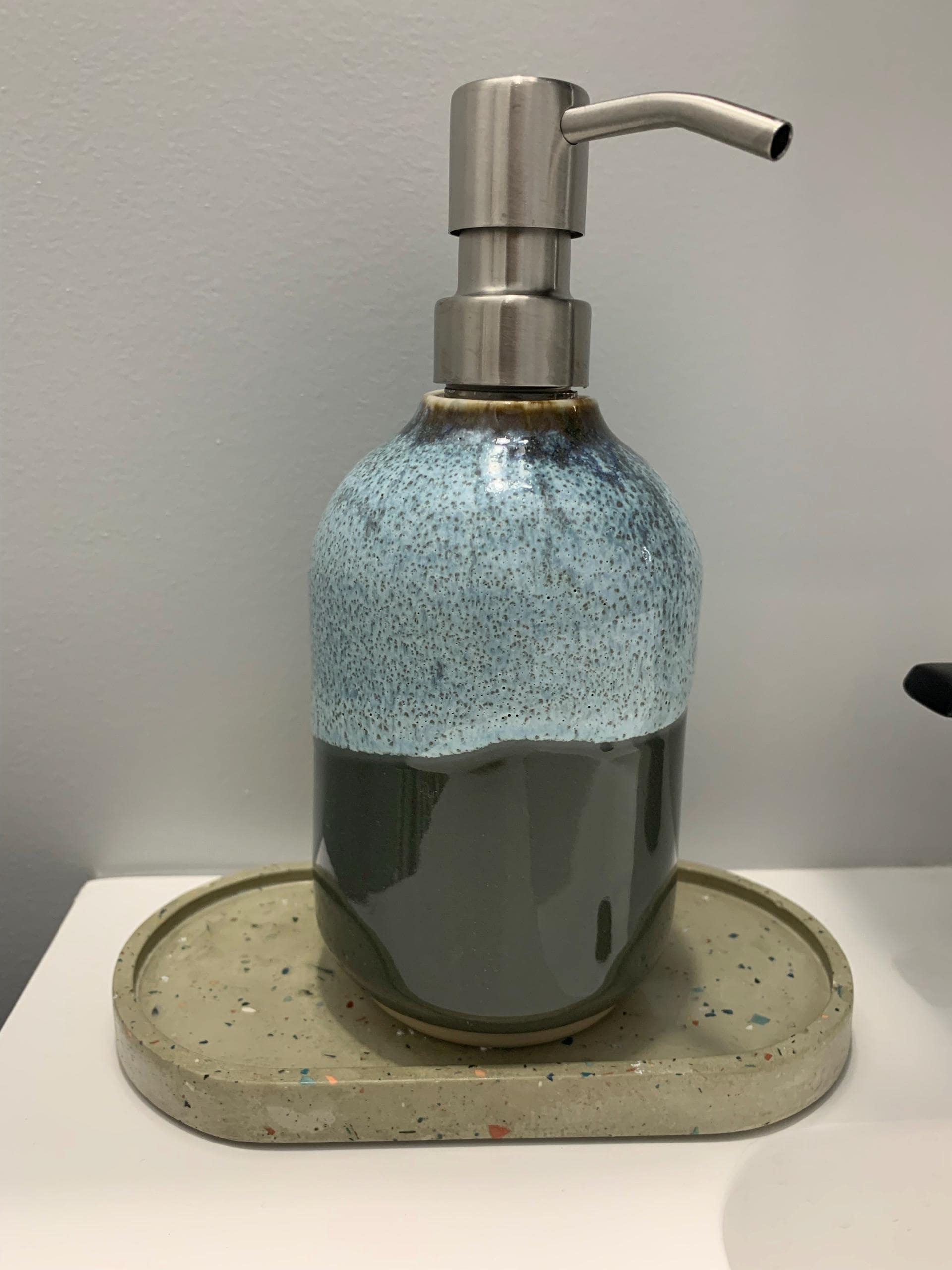 Stoneware Soap Dispenser,  Soap Dispenser With Pump, Handmade Soap Dispenser, Ceramic Soap Dispenser,  Bathroom Decor