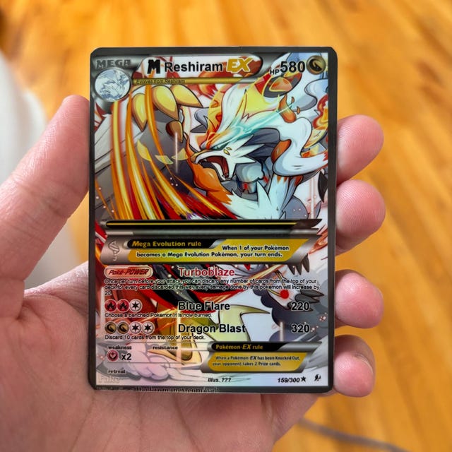 M レシラム EX ポケモンカード - Etsy 日本
