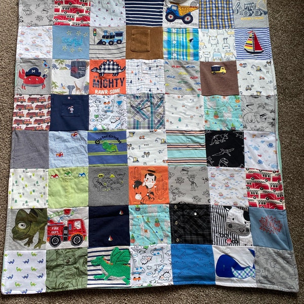 Custom Baby-toddler Clothes Blanket - Etsy
