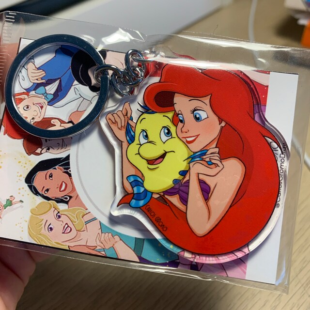 リトル・マーメイド、アリエルとフランダー - キーホルダー（6cm